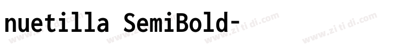 nuetilla SemiBold字体转换